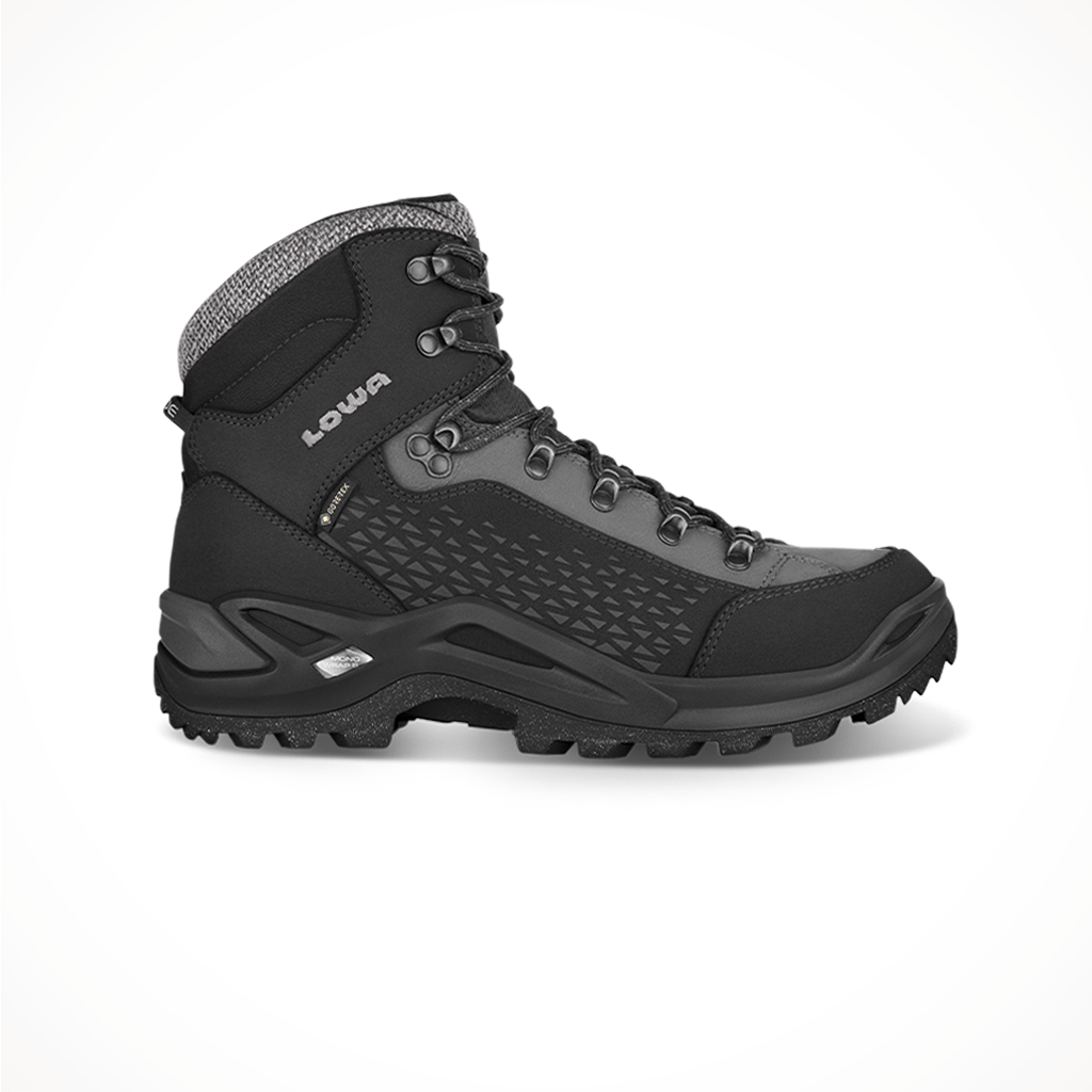 Lowa Mens Renegade Warm GTX Mid Boot Black Grey Hero