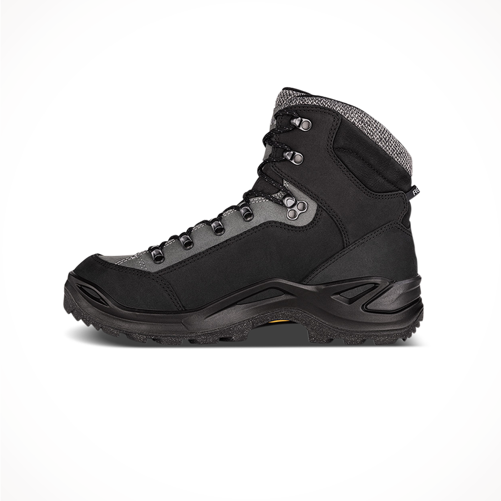 Lowa Mens Renegade Warm GTX Mid Boot Black Grey Side 2