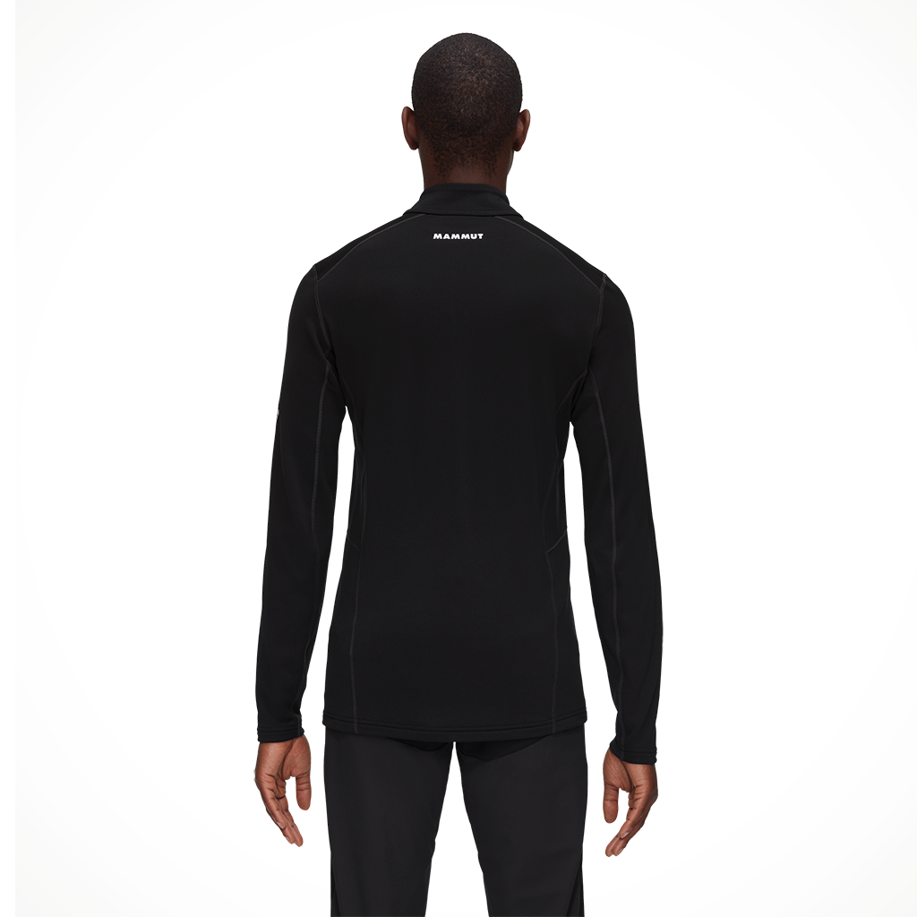 Product image: Mammut Aenergy ML half zip black mens 25, shown from the back.