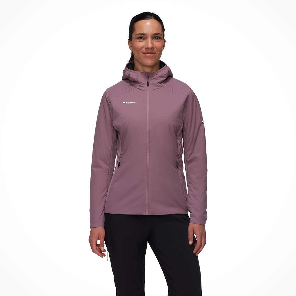 Product image: Mammut Rime Light IN Flex Hooded Jacket Flux Womens 2024, shown in primary marketing view.