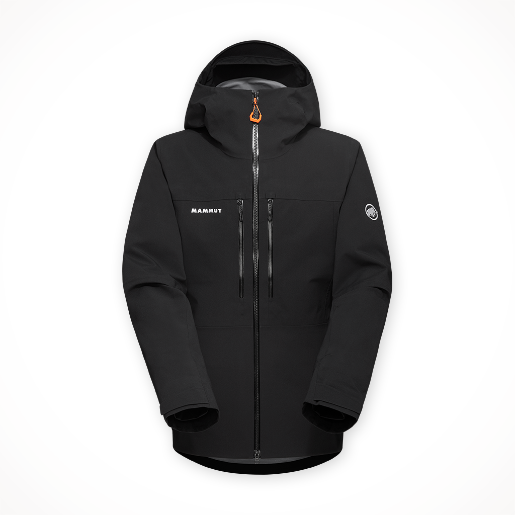 Product image: Mammut Stoney HS Hooded Jacket Black Mens 2024, shown in primary marketing view.