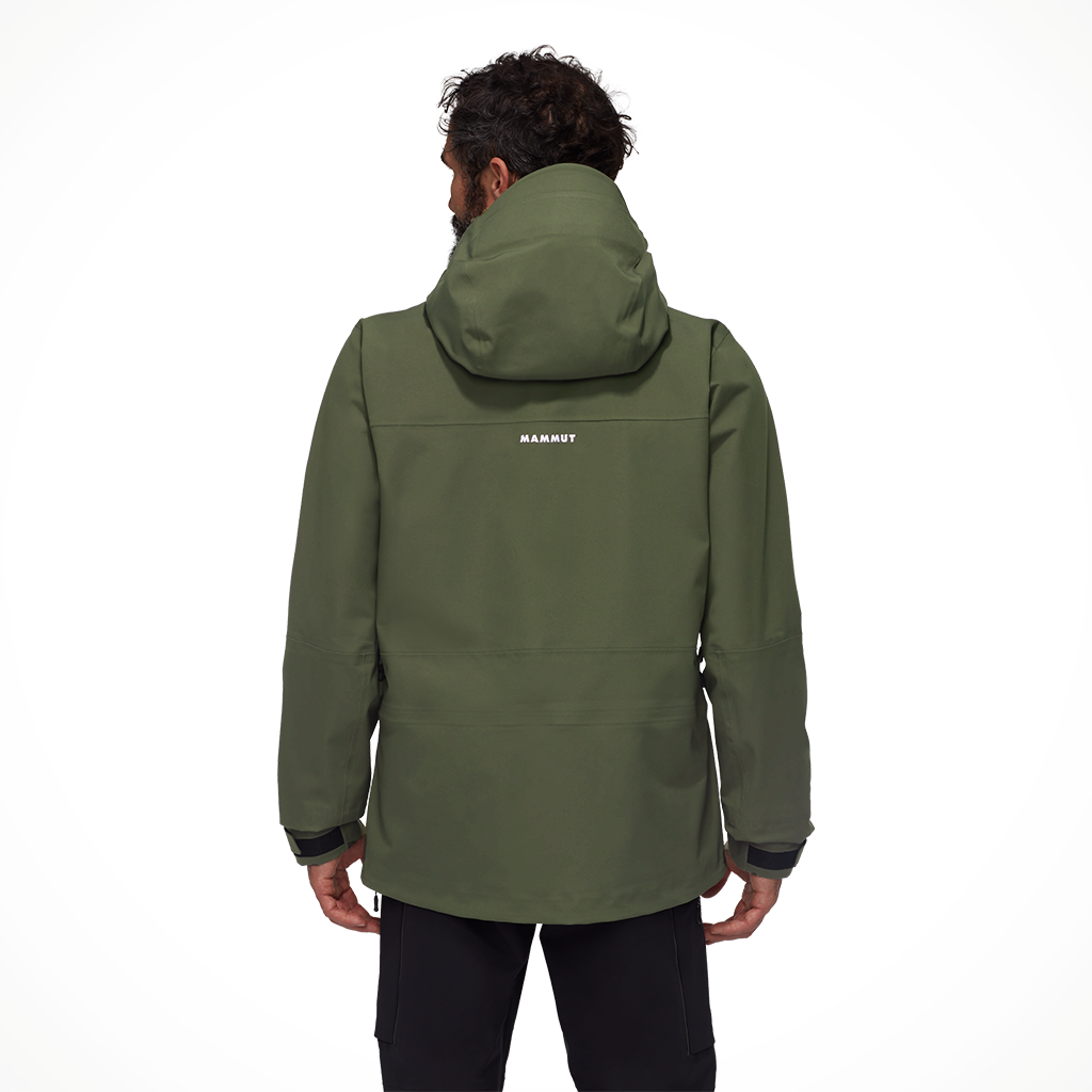 Product image: Mammut Stoney HS Hooded Jckt drk mrsh blk mens 25, shown from the back.