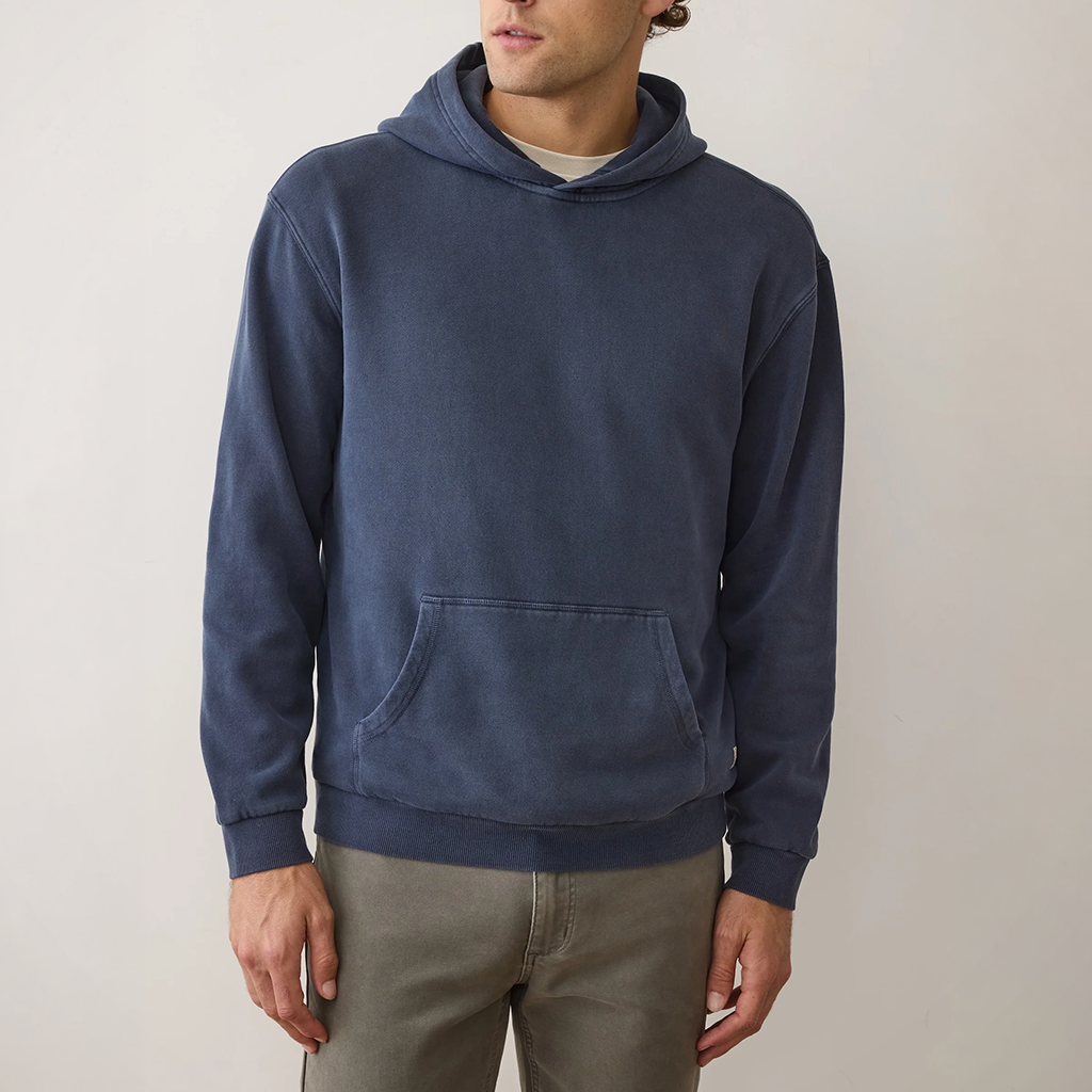 Product image: Marine Layer C Loud 9 Fleece Relaxed Hoodie mood Indigo mens 2026 alt1.