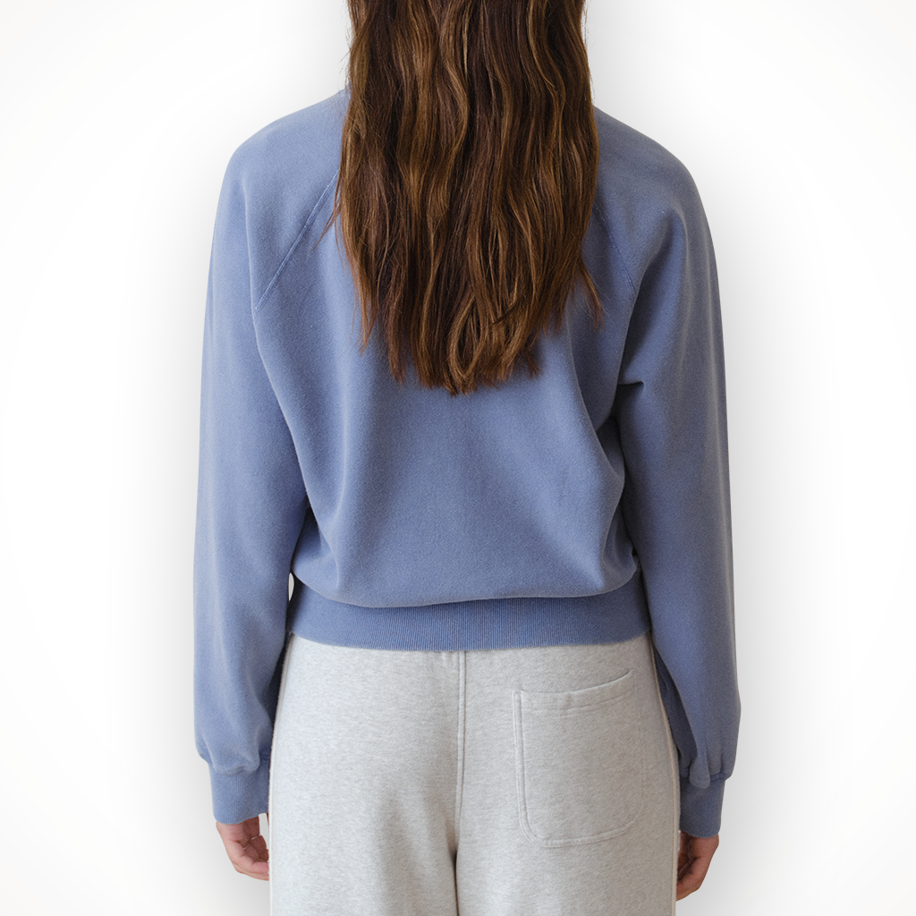 Product image: Marine Layer Cloud 9 Fleece Reversible Crewneck Faded Denim Womens 2026 alt2.