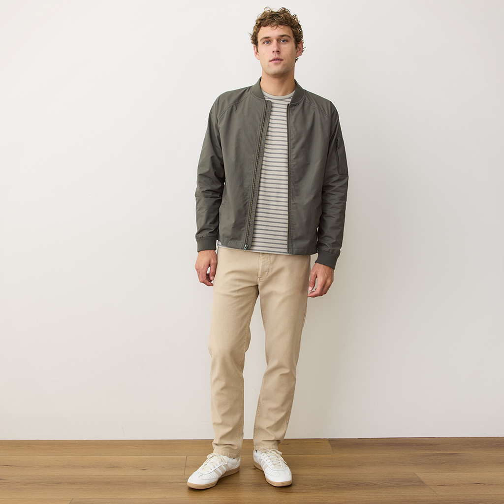 Glenn Wax Canvas Bomber — Men's