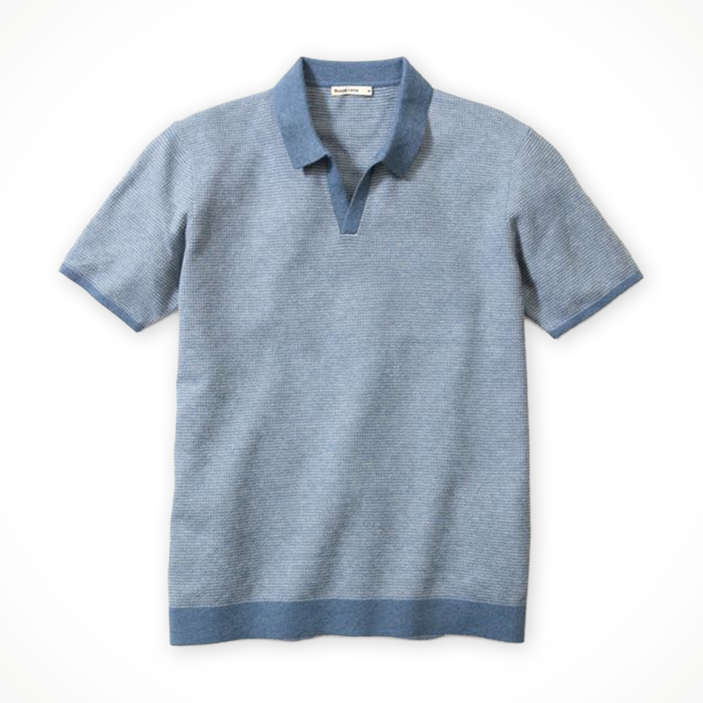 Product image: Marine Layer Liam Sweater polo Topaz Mens 2025, shown in primary marketing view.