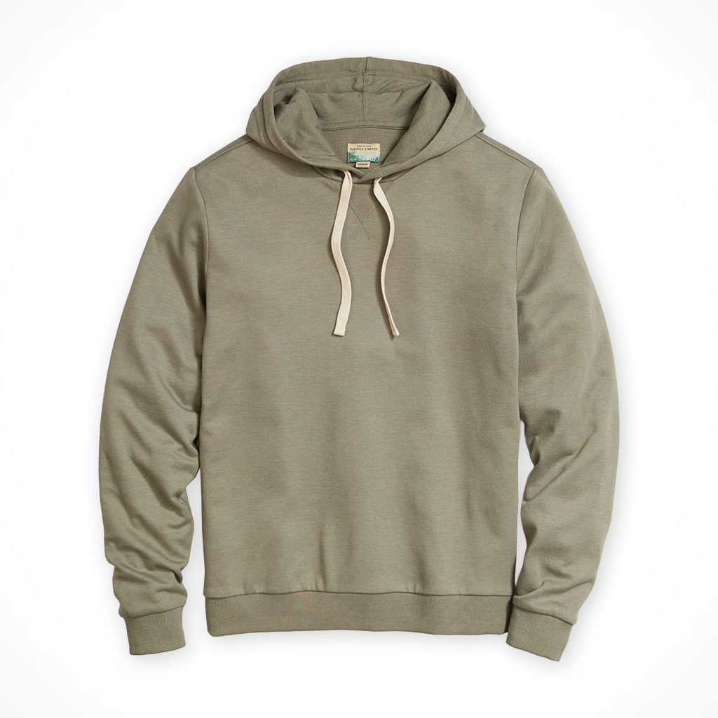 Product image: Marine Layer Pacifica Stretch Hoodie Vetiver Mens 2025, shown in primary marketing view.