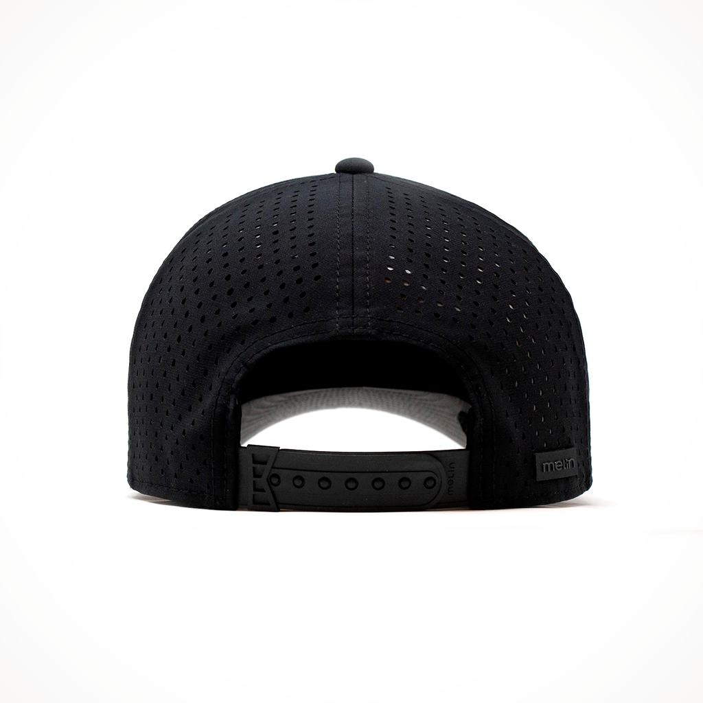 Product image: Melin Odysea Stacked Hydro Black 2025, shown from the back.