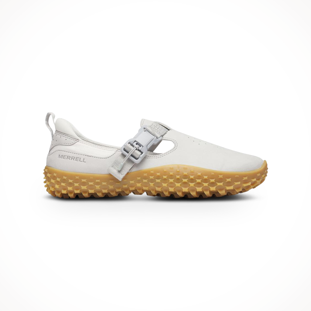 Product image: Merrell Wrapt Buckle Nubuck Pigeon Womens 2025, shown in primary marketing view.