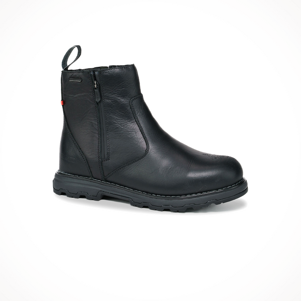 NexGrip Lucian Black Waterproof Mens Snow Boot with Retractable Ice Cleats NEXX