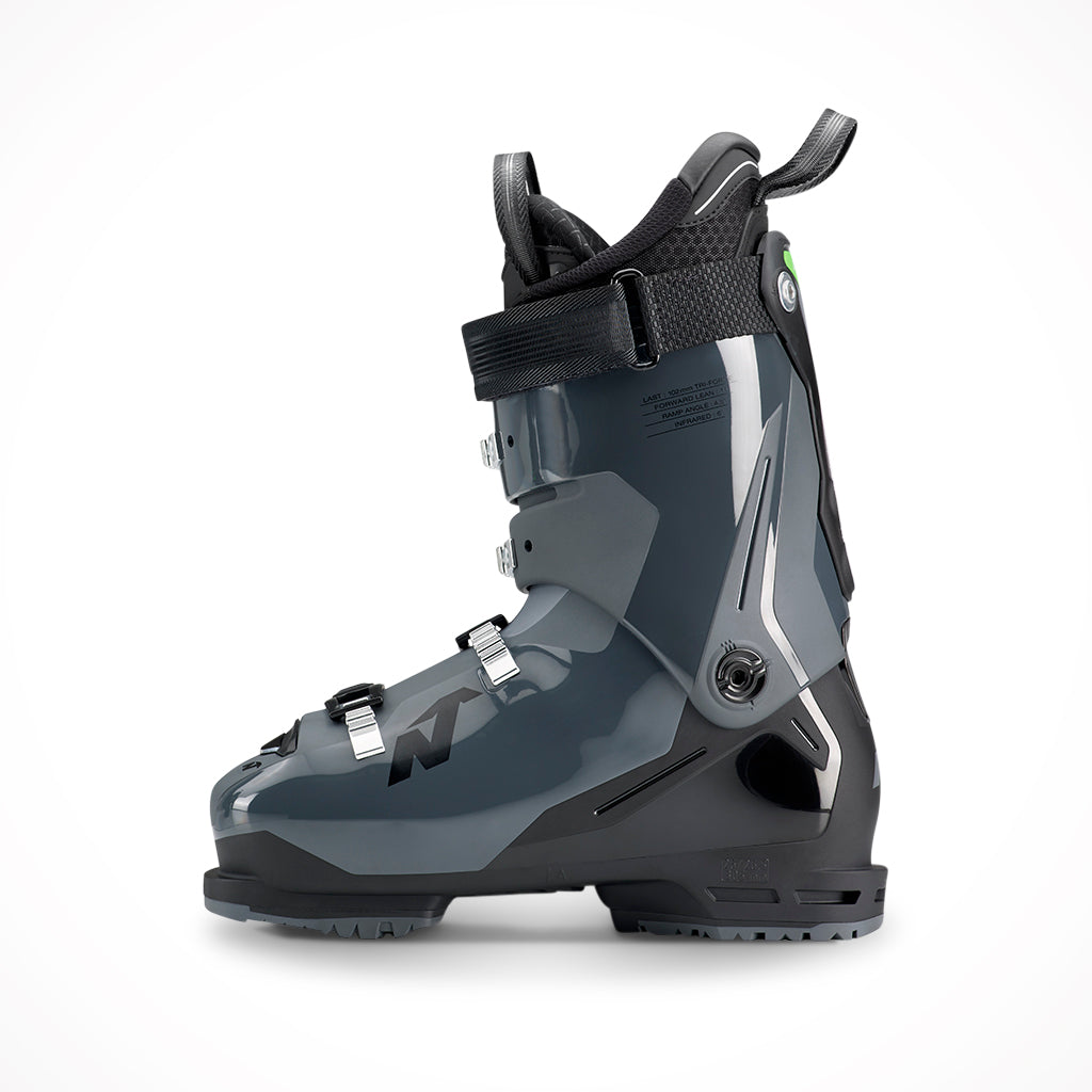 Nordica Sportmachine 3 110 Anthracite Black Green Ski Boots 2024 Side.jpg