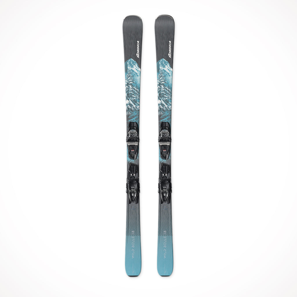 Product image: Nordica Wild Belle 78 CA Womens Skis 2024, shown from the front.