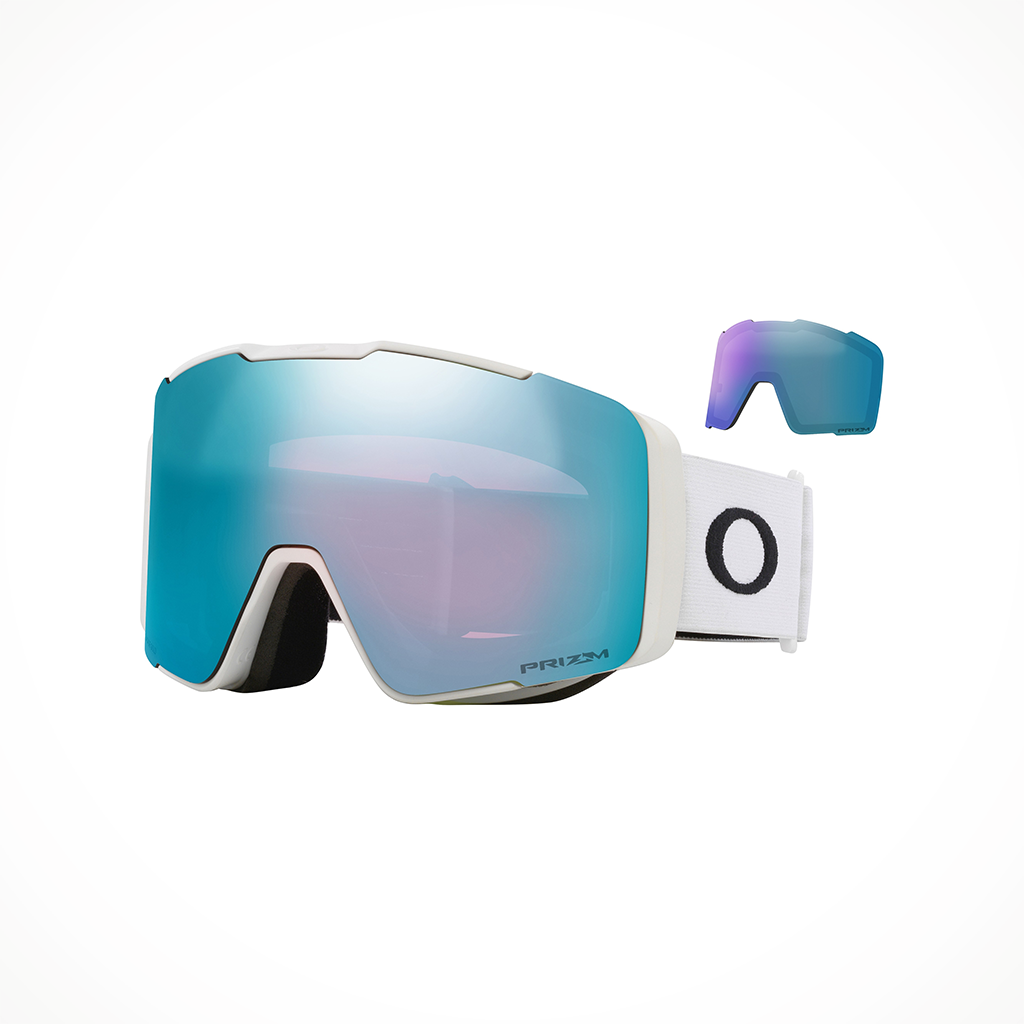 Product image: Oakley Line Miner pro L Matte White P Rizm Sapphire Alt1.