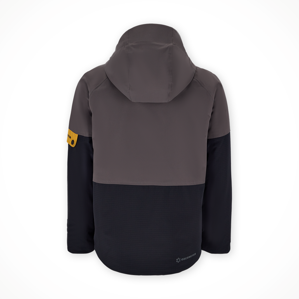 Product image: Obermeyer AMF Jacket Basalt Mens 2025, shown from the back.