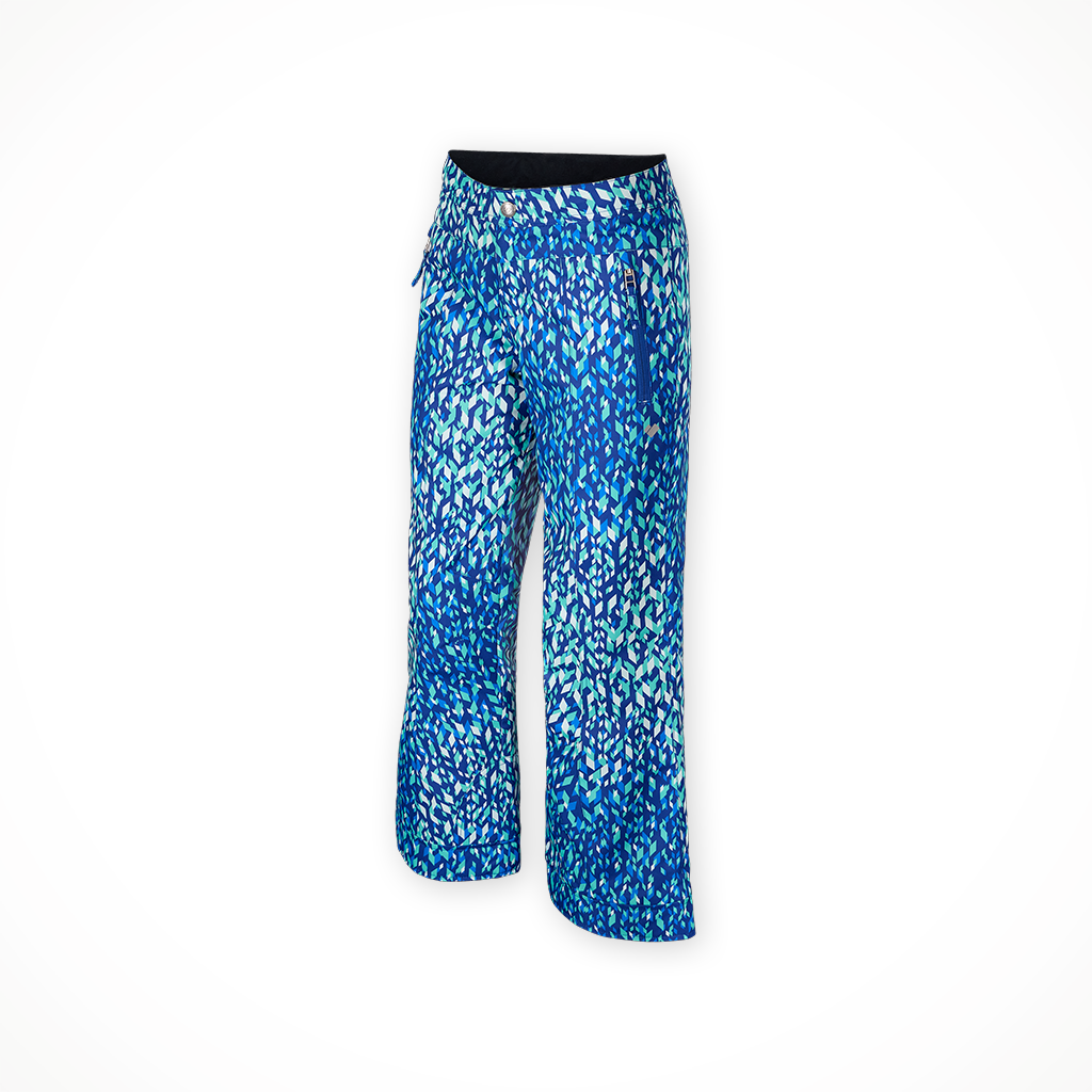 Product image: Obermeyer Brook Pant Print Tree Love girls 2025, shown from a three-quarter angled view.