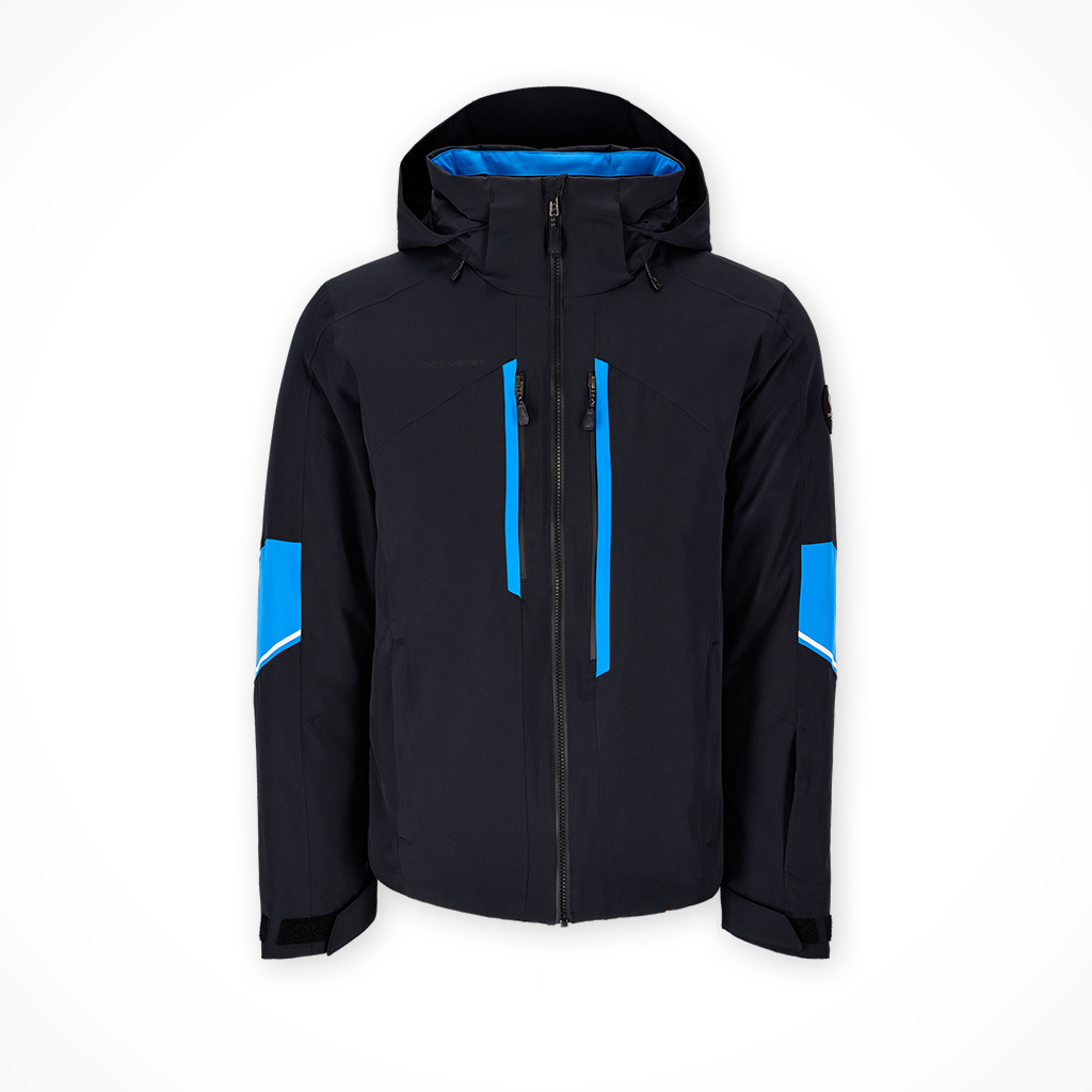 Product image: Obermeyer Fall Line Jacket Black II mens 2025, shown in primary marketing view.