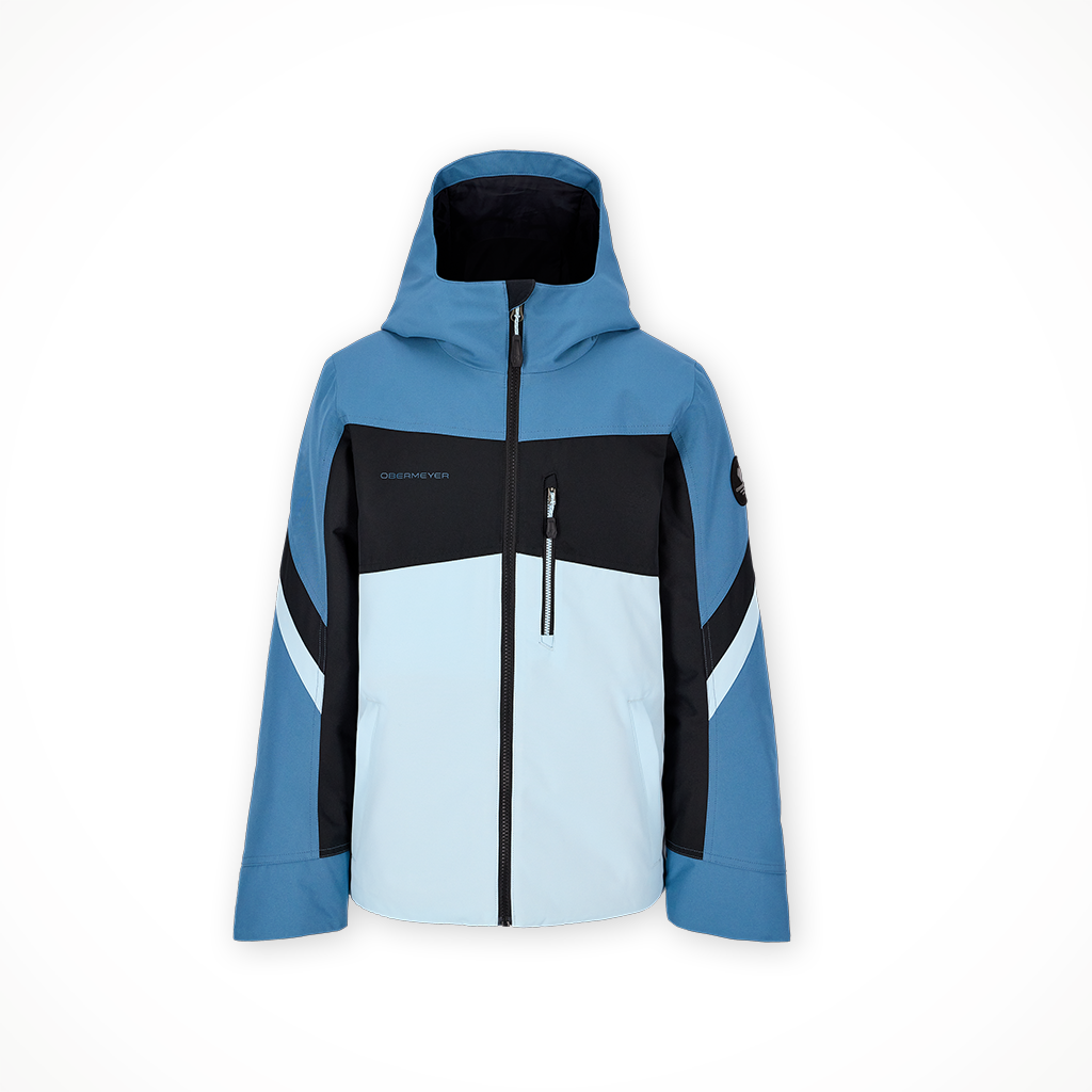 Product image: Obermeyer Fleet Jacket Indy Blue kids 2025, shown in primary marketing view.