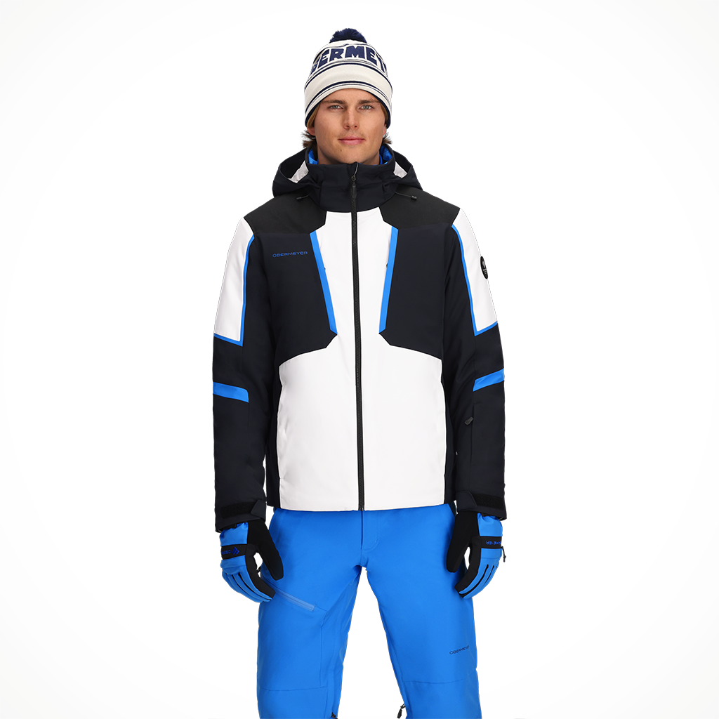 Product image: Obermeyer Foundation jacket White Mens 2025 Alt1.