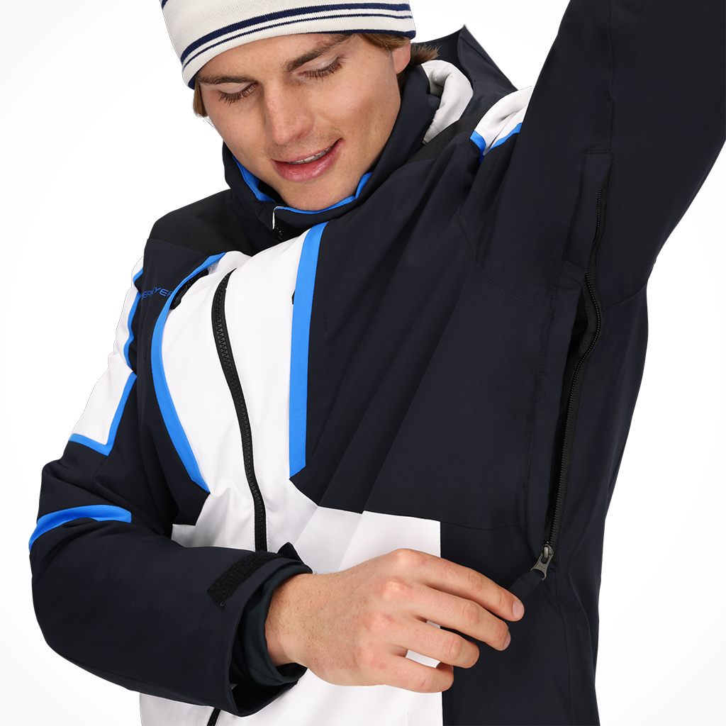 Product image: Obermeyer Foundation jacket White Mens 2025 Alt4.