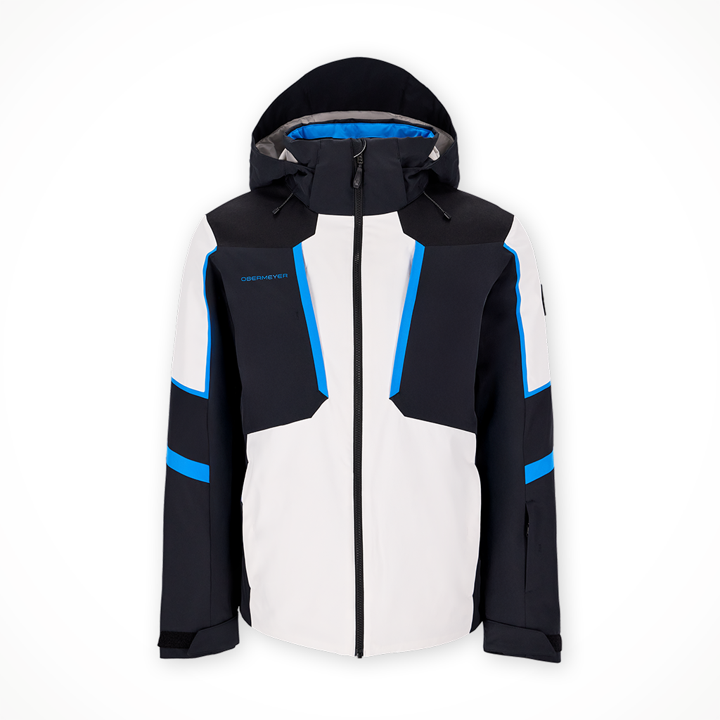 Product image: Obermeyer Foundation jacket White Mens 2025, shown in primary marketing view.