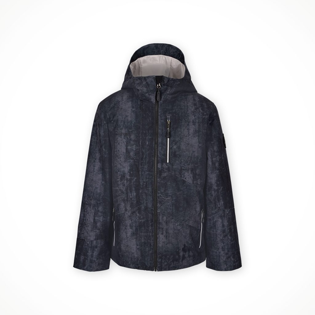 Product image: Obermeyer Gage Jacket Steel Frost Kids 2025, shown in primary marketing view.