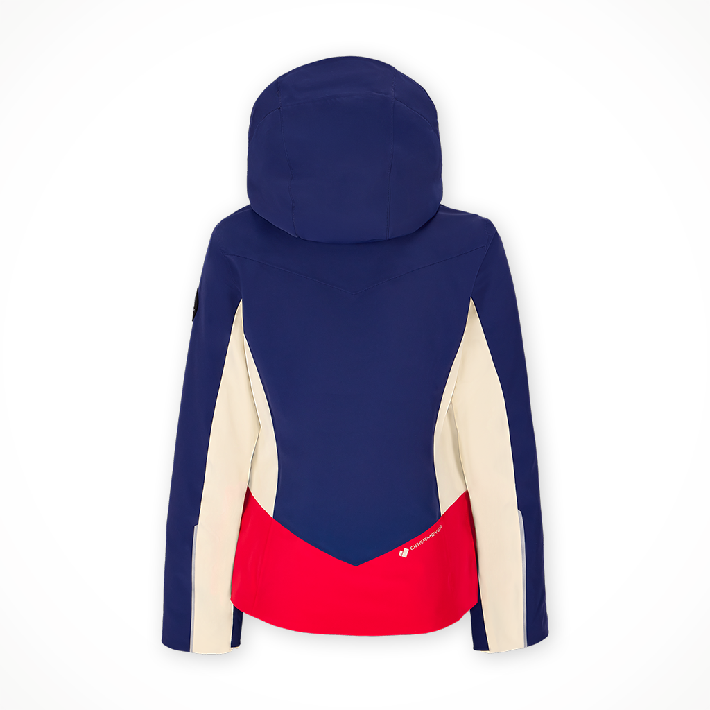 Product image: Obermeyer Glade Jacket Midnight Navy Womens 2025, shown from the back.