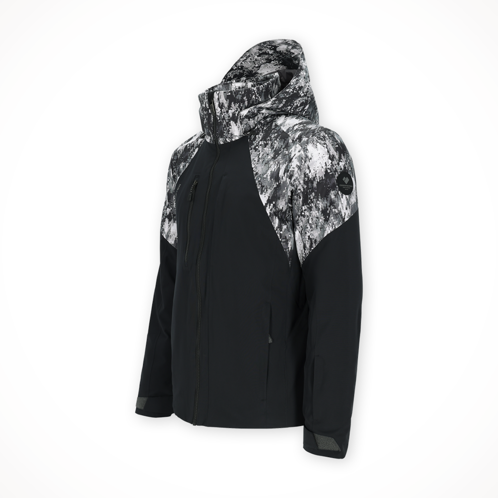 Product image: Obermeyer Kenai Jacket Black Mens 2024, side profile view.