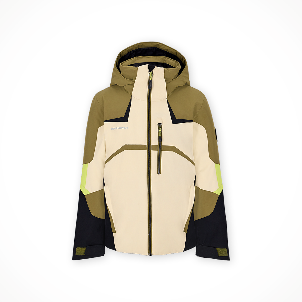 Product image: Obermeyer Mach 15 Jacket bone kids 2025, shown in primary marketing view.