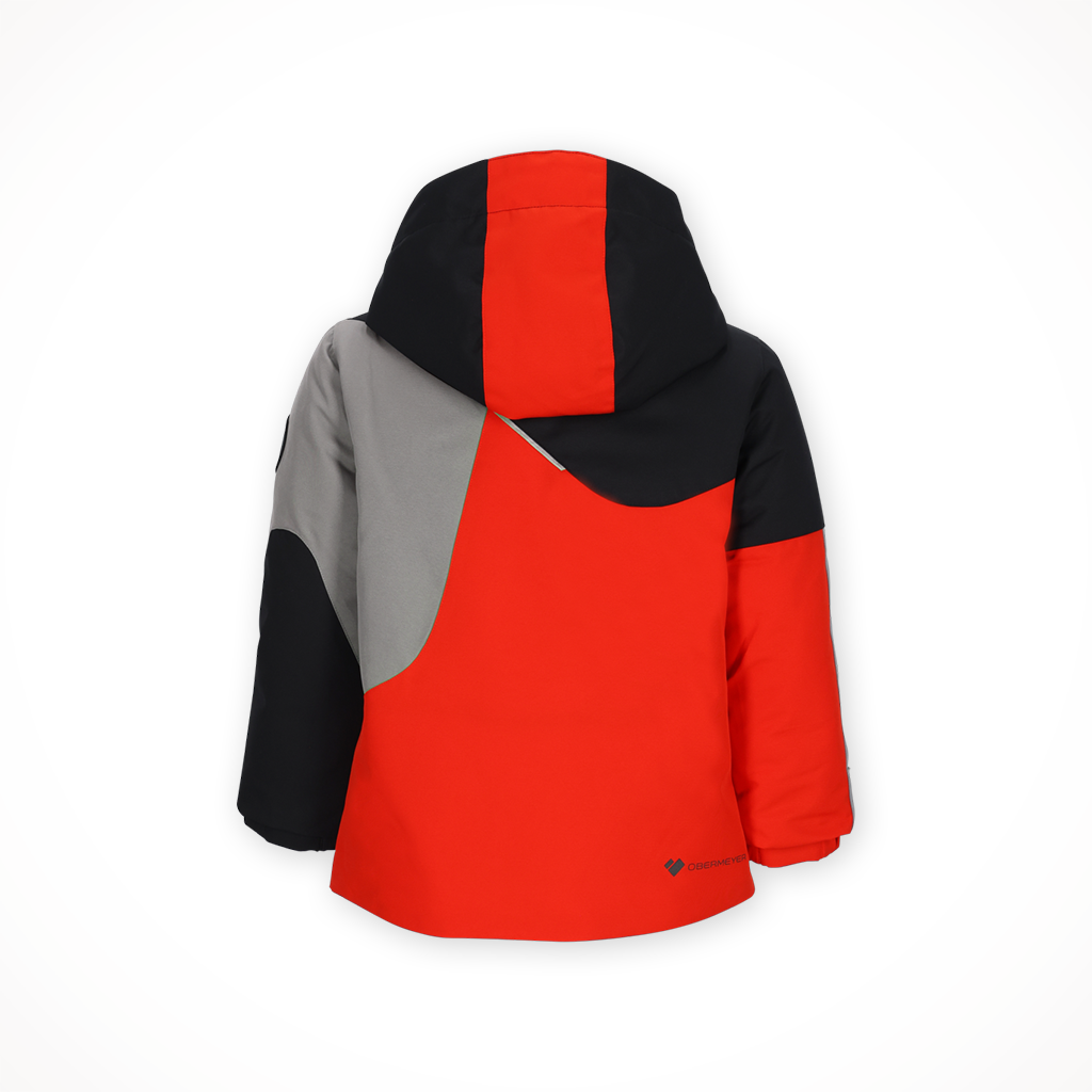 Product image: Obermeyer Orb Jacket Red Kids 2024, shown from the back.