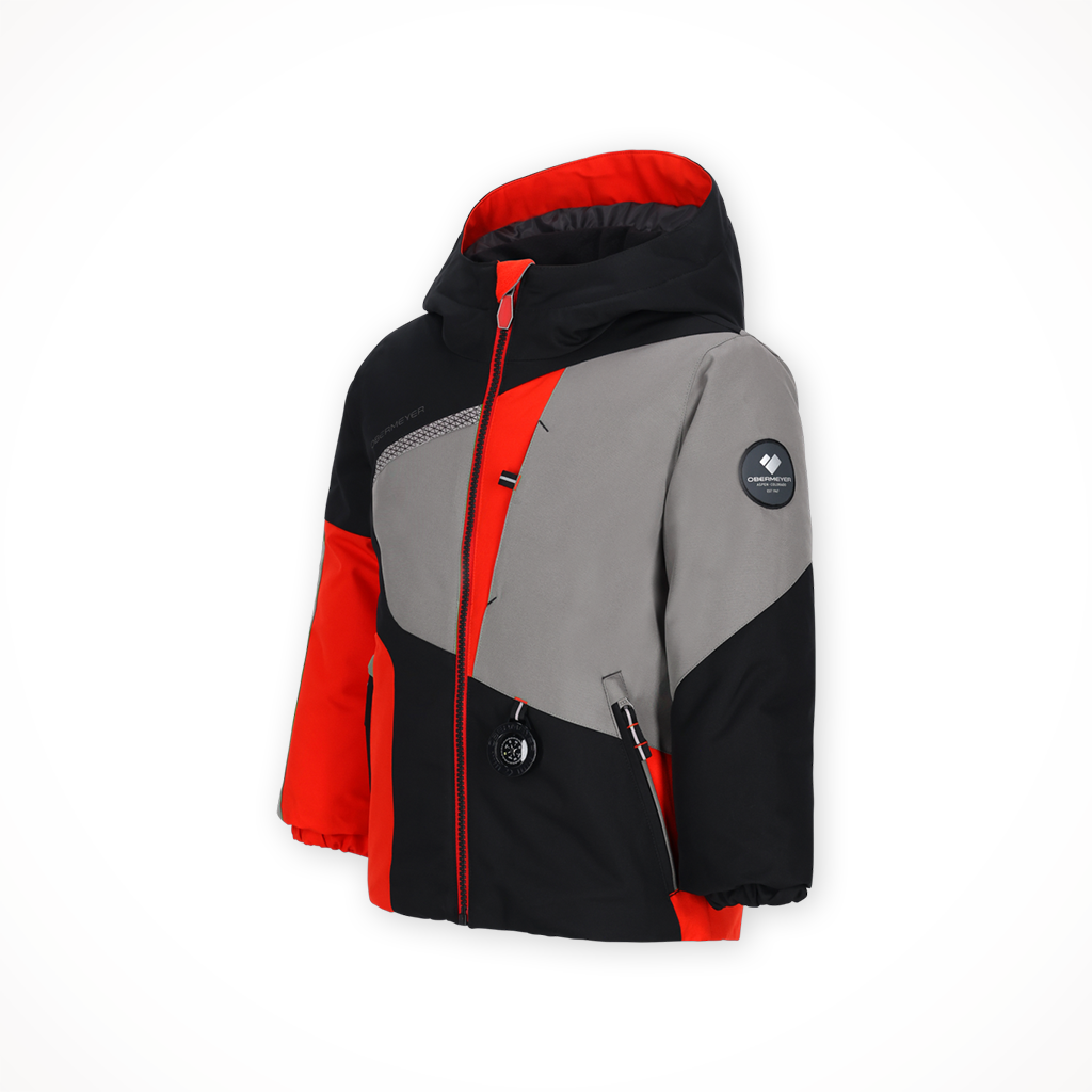 Product image: Obermeyer Orb Jacket Red Kids 2024, side profile view.
