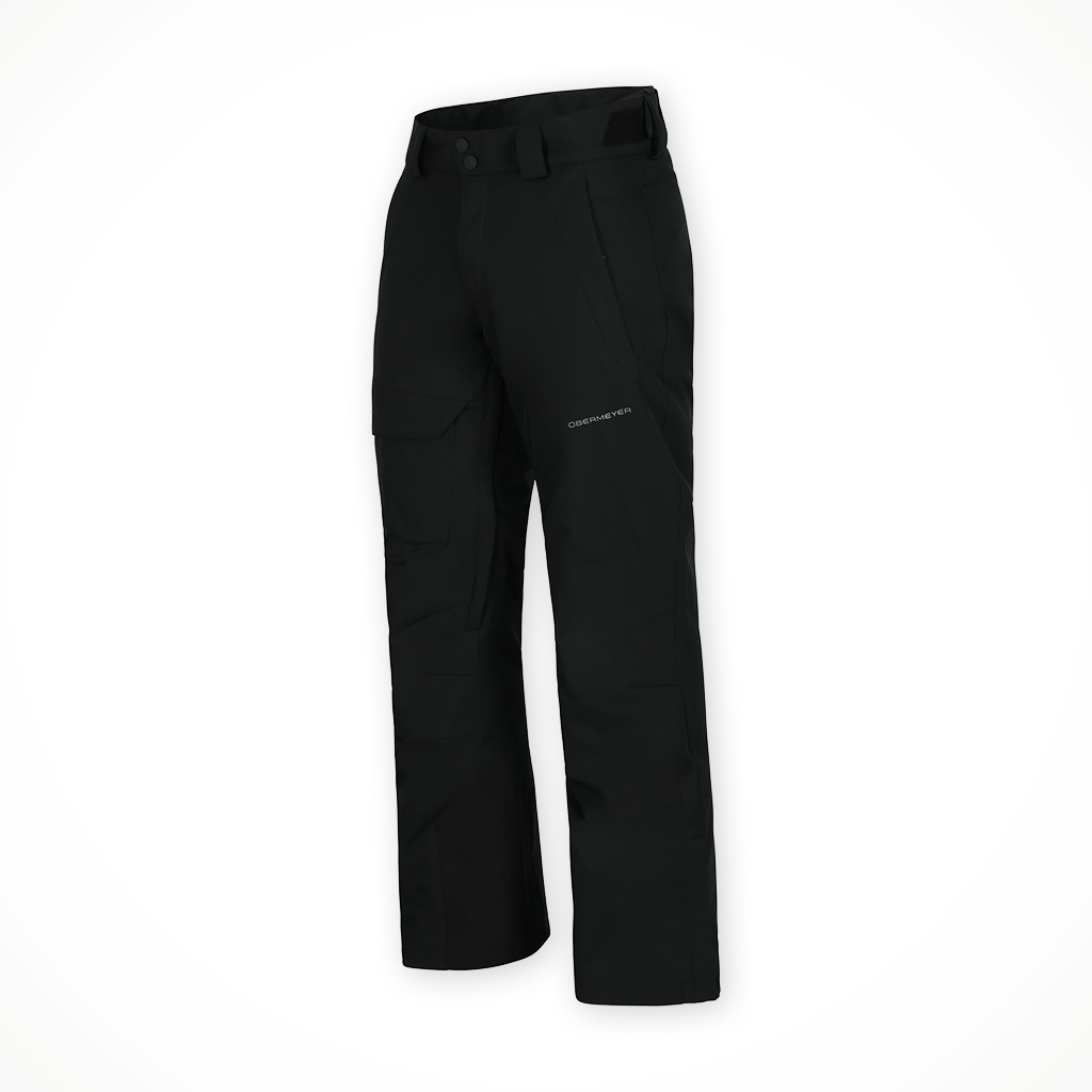 Product image: Obermeyer Orion Pant Blk Mens 2025, shown from a three-quarter angled view.