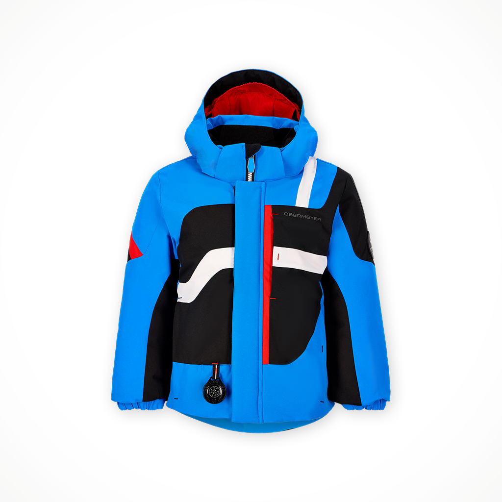 Product image: Obermeyer Super G Jacket Blue Vibes kids 2025, shown in primary marketing view.