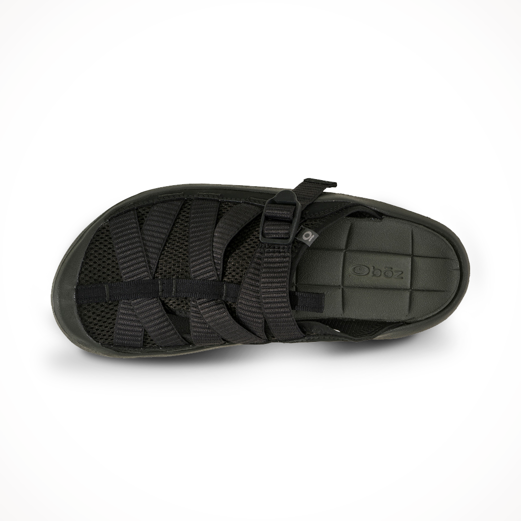 Product image: Oboz Mens Whakata Ease Black Sea, shown from above.