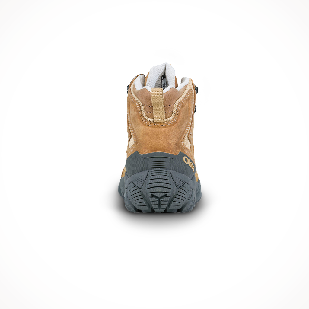 Product image: Oboz Womens Sawtooth X Mid Waterproof Rye, shown from the back.