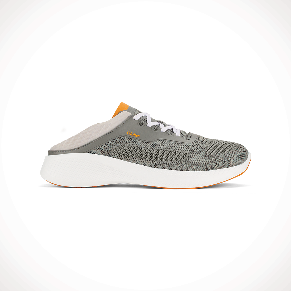 Product image: Olukai Island Hopper Storm Grey Mens 2025 Slide.