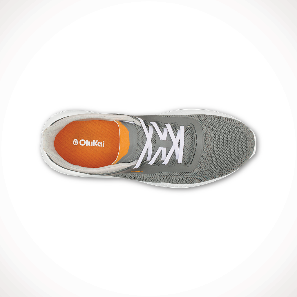 Product image: Olukai Island Hopper Storm Grey Mens 2025, shown from above.