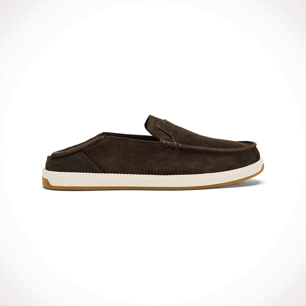 Product image: Olukai Kakaha Dark Wood Mens 2025 Slide.