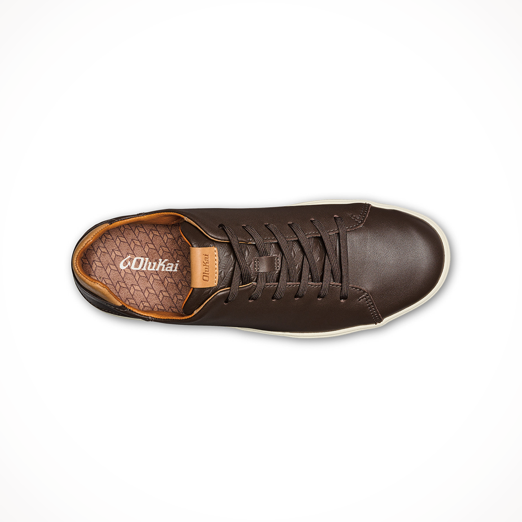 Product image: Olukai Lae Ahi Li Ili Dark Java Mens 2025, shown from above.