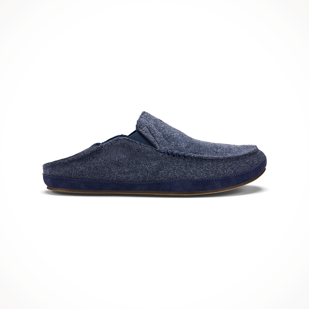 Product image: Olukai Moloa Hulu Mood Indigo Mood Indigo Mens 2024 Slide.
