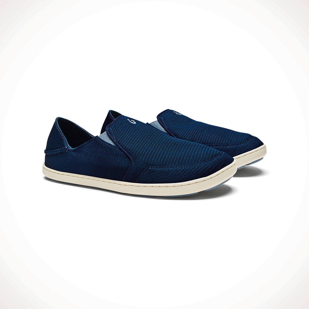 Product image: Olukai Nohea M Esh Moonlite Ocean Blissful Blue Mens 2025, shown as a pair.