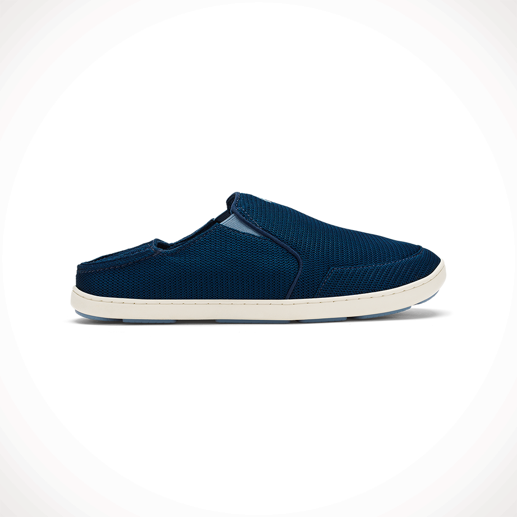 Product image: Olukai Nohea M Esh Moonlite Ocean Blissful Blue Mens 2025 Slide.