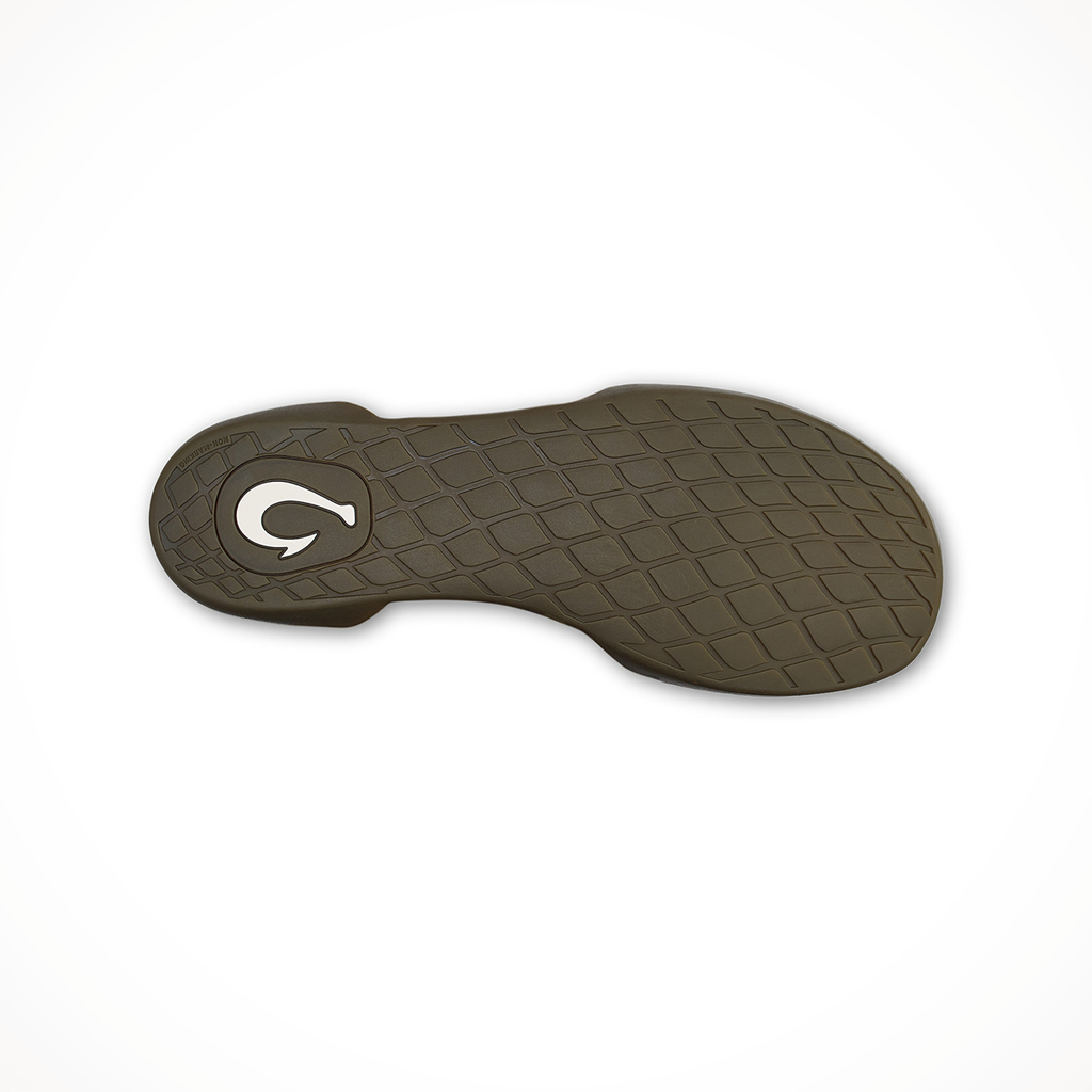 Product image: Olukai Puku i Dark Shadow Lava Mens 2025, showing the bottom view.