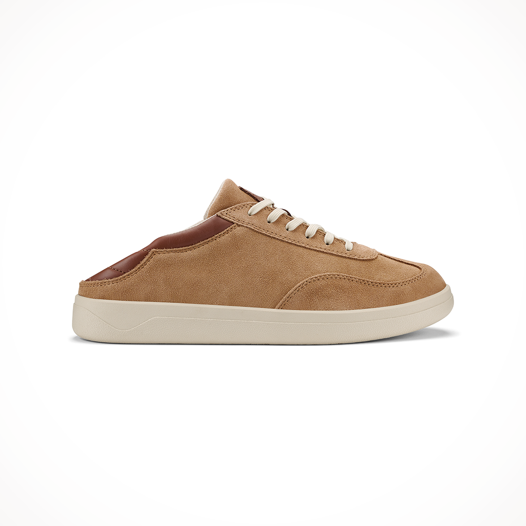 Product image: Olukai Punini Suede Tan Toffee Mens 2024 Slide.