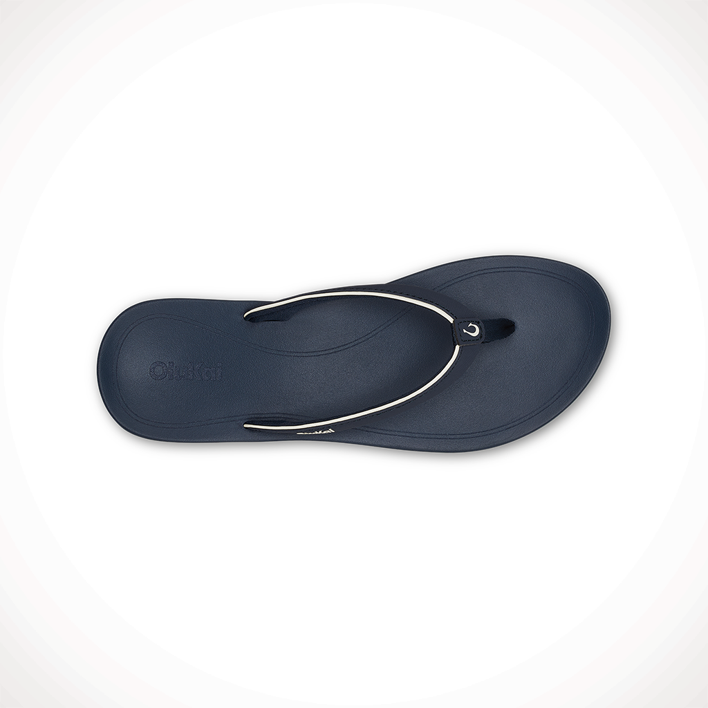 Product image: Olukai Uiki Mood Indigo Womens 2025, shown from above.