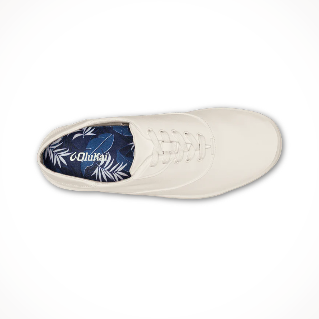Product image: Olukai Mens Tradewind Off White, shown from above.