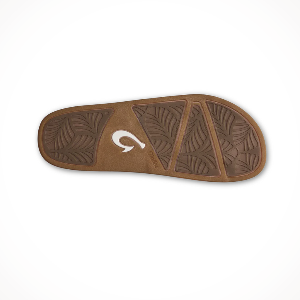 Product image: Olukai Womens Sunbeam Slide Navy, showing the outsole tread pattern.