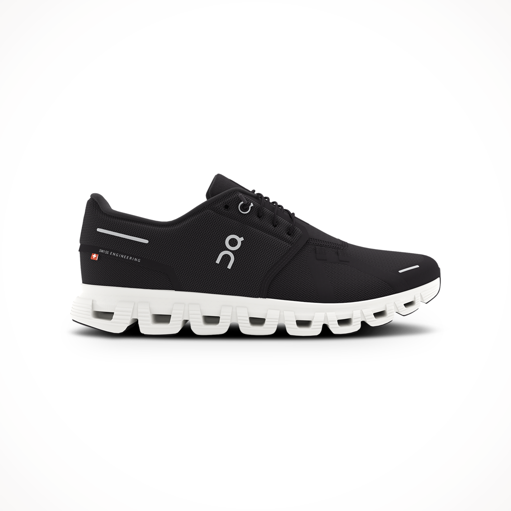 Product image: On Cloud 6 Black White Womens 2025, shown in primary marketing view.