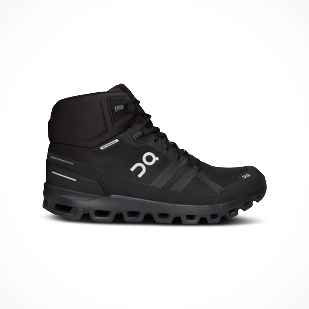 Product image: On Cloudrock 2 waterproof All Black Womens 2024, shown in primary marketing view.