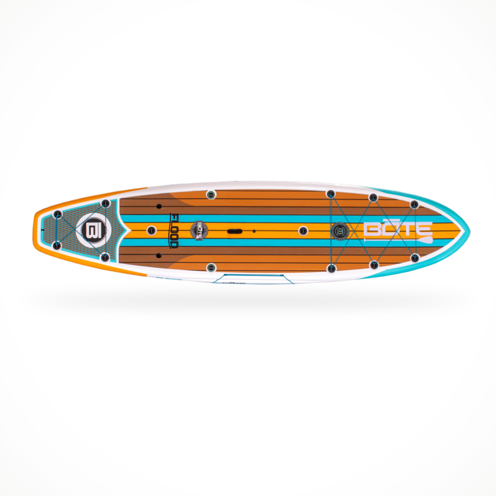 Product image: Paddling Paddleboards Bote Flood Gatorshell 106 Full Trax Ochre, shown from above.