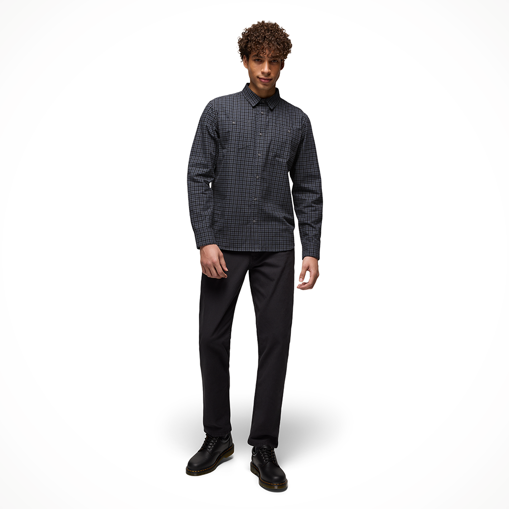 Product image: Prana D Olberg F Lannel Shirt thundercloud Mens 2026 Alt2.